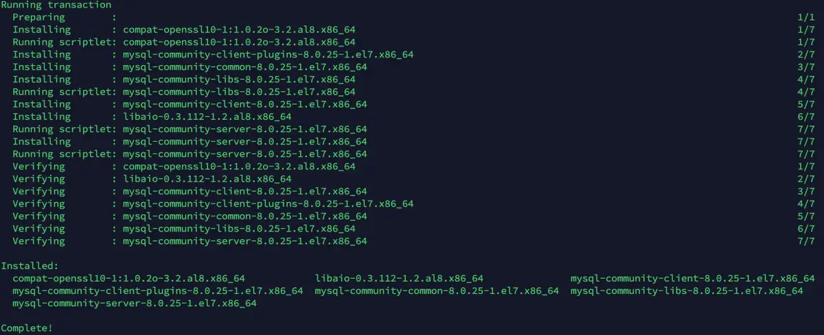 CentOS安装MySQL8并开放远程登陆