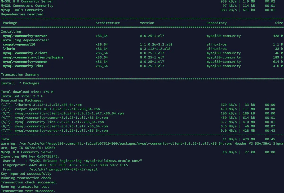 CentOS安装MySQL8并开放远程登陆