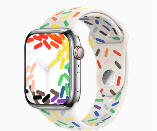 苹果为 Apple Watch 推出全新彩虹表盘及运动型表带