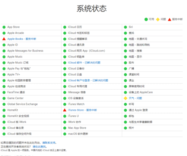 苹果 Apple ID 服务出现故障，官网显示已解决问题