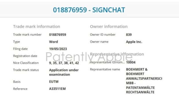 苹果申请名为 “SignChat” 的新商标，用于提供手语服务