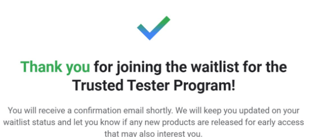 google waitlist,google duet ai 可以申请加入 waitlist