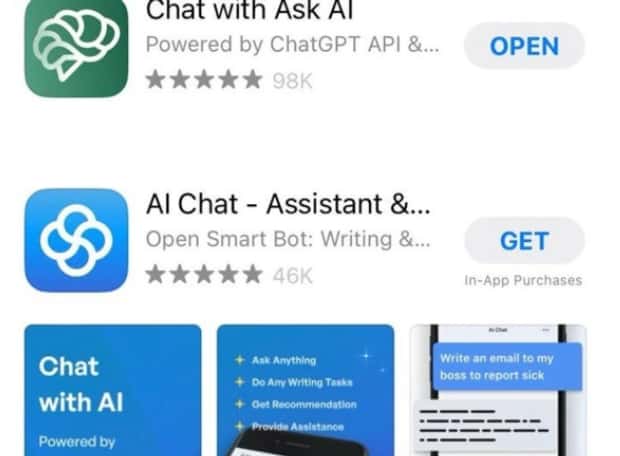 多款山寨版 ChatGPT 现身苹果 App Store,谨防受骗