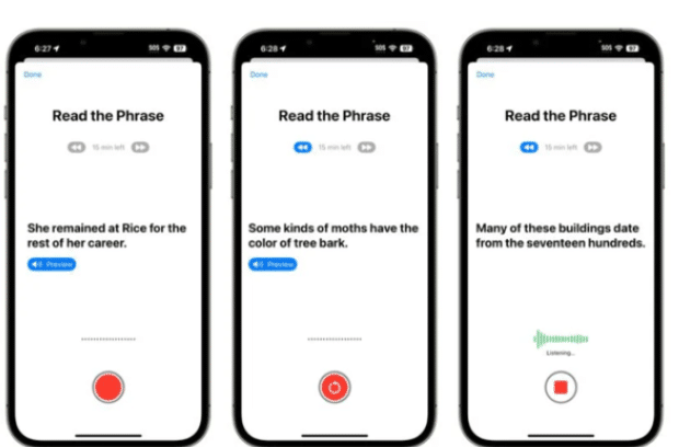 苹果为 iOS 17 带来多项辅助功能更新：支持让 iPhone 模仿用户声音