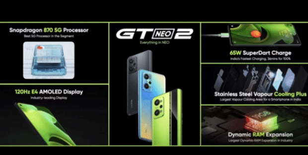 Realme GT Neo2在印度上市 售价2700元起