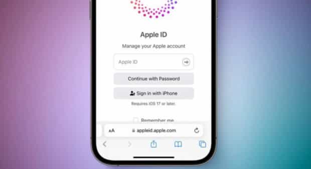 iOS 17 将支持 Apple ID 用户使用 Passkey 方式登录苹果官网