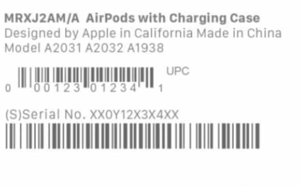 如何看airpods的序列号,airpods怎么查序列号