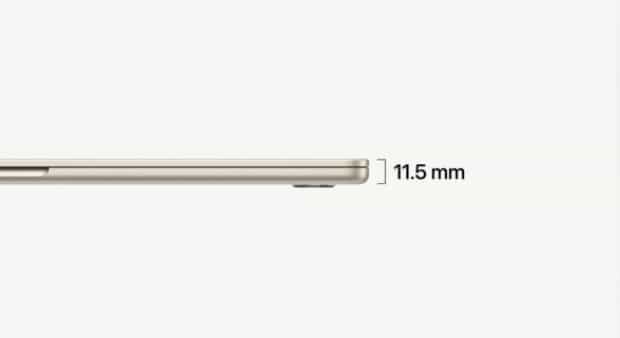 苹果推出 15 英寸 MacBook Air 笔记本，售价 10499 元起