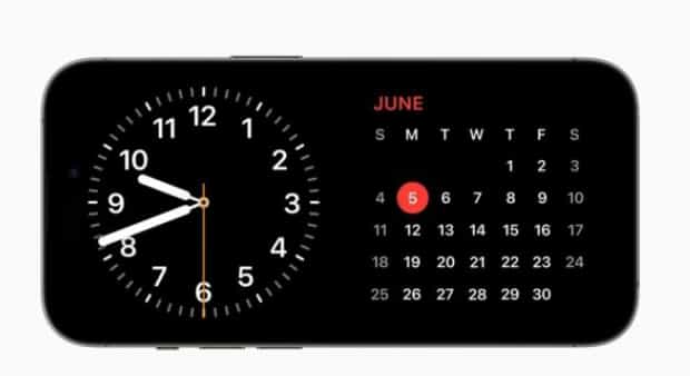 苹果公布 StandBy 功能：可让 iPhone 充当智能屏幕