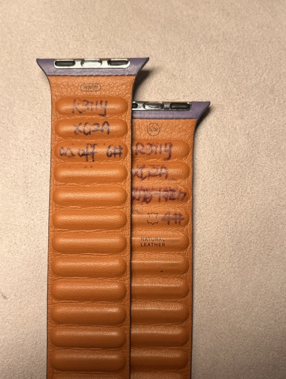 收藏家曝光苹果未发布的 Apple Watch 皮革回环表带
