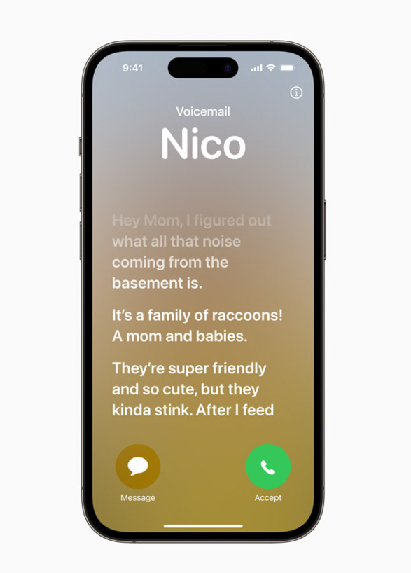 用户反馈苹果 iOS 17 Live Voicemail 功能描述会让人产生误解