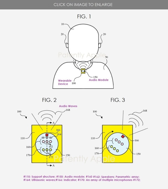 苹果新专利:将 AirPods 耳机充电盒打造成“项链”和“钥匙圈”