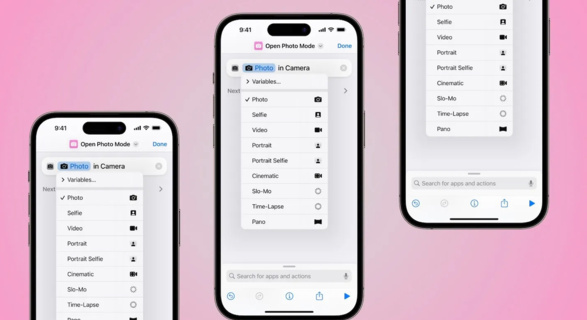 苹果 iOS 17 支持通过捷径启用 9 种不同的相机模式