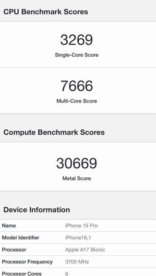 苹果 A17 仿生处理器跑分:单核成绩对比 A16 提升高达 31% 苹果 A17 仿生处理器跑分:单核成绩对比 A16 提升高达 31%