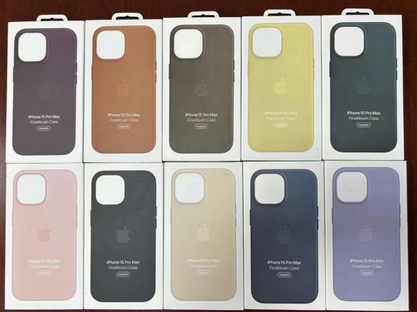 爆料者分享苹果 iPhone 15 编织工艺保护壳照片，将替代皮革保护壳