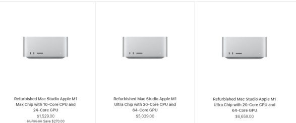 2023 款 Mac Studio 上架苹果翻新商店，但目前是无货状态