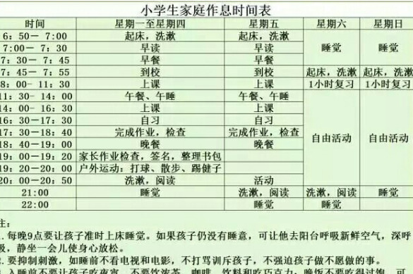 周末作息时间表咋做的,作息时间表怎么做