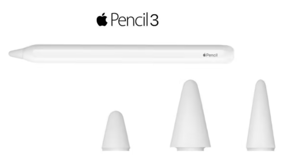 苹果第三代 Apple Pencil 消息汇总：有 3 种不同尺寸的磁性笔尖