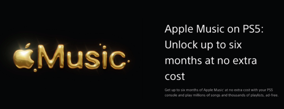 索尼与苹果合作：为 PS5 玩家提供至少五个月的 Apple Music 免费服务