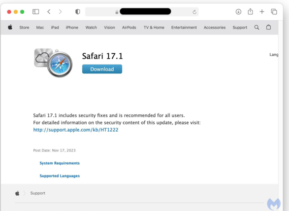 带有恶意木马的山寨 Chrome 及 Safari 浏览器出现在 macOS 平台