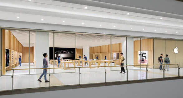 苹果 Apple Store 温州万象城店将于明日正式开幕