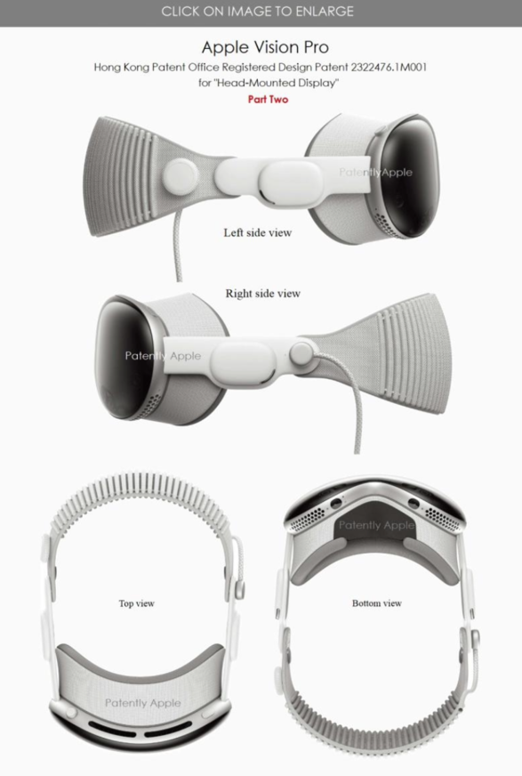 苹果 Vision Pro 获 70 项全新设计专利