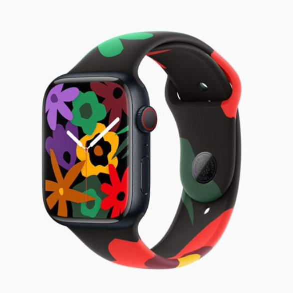 苹果发布全新主题“团结之花”：包括 Apple Watch 表带、表盘及 iOS 壁纸
