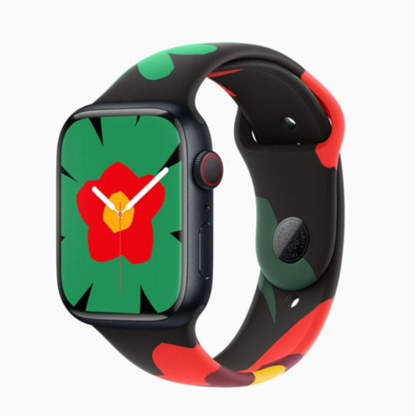 苹果发布全新主题“团结之花”：包括 Apple Watch 表带、表盘及 iOS 壁纸