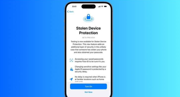 苹果发布 iOS 17.3/iPadOS 17.3 RC，新增被盗设备保护功能