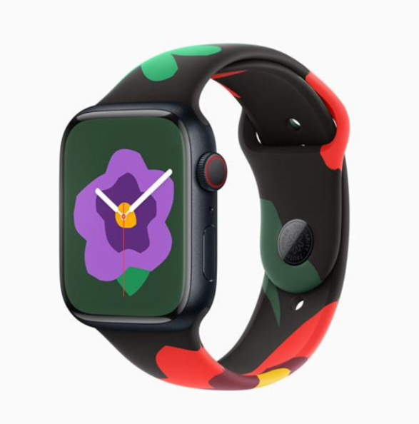苹果发布全新主题“团结之花”：包括 Apple Watch 表带、表盘及 iOS 壁纸