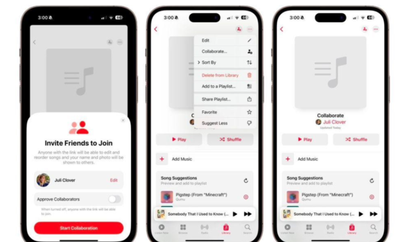 Apple Music 协作播放列表暂未登陆国区，不适用于 13 岁以下用户