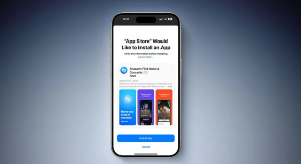 iOS 17.4 测试版新增验证：欧盟 iPhone 用户安装 App 需确认信息