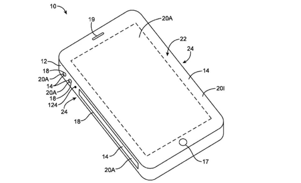 苹果获 iPhone 新专利：侧面添加触控显示屏幕