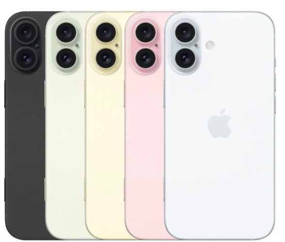 苹果 iPhone 16 渲染曝光：后置摄像头垂直排列