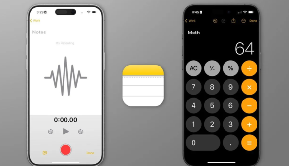 苹果将在 iOS 18 中改进“备忘录”：添加语音备忘录功能，支持显示数学符号