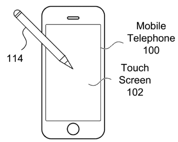 苹果 Apple Pencil 新专利：支持 iPhone，且无需充电