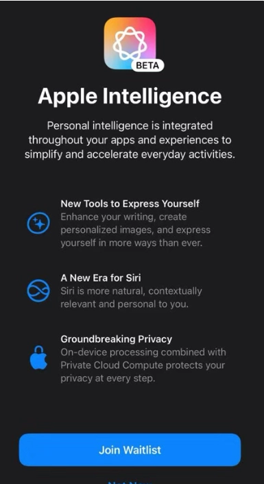 iOS 18.1 开发者预览版 Beta 发布，iPhone 15 Pro / Max 独享