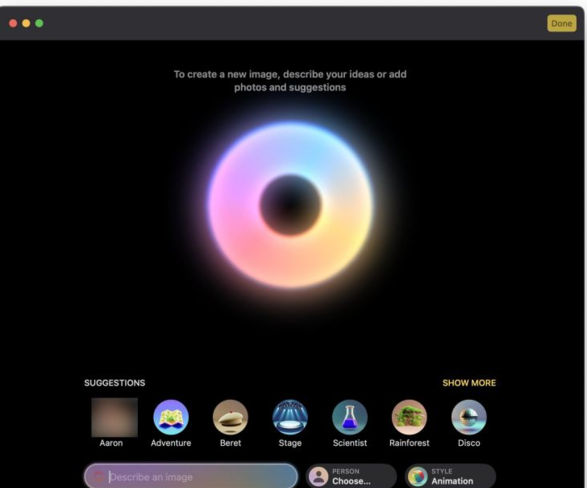苹果 iOS 18 中 Apple Intelligence 设置、macOS 15 文生图工具 Image Playground 截图曝光