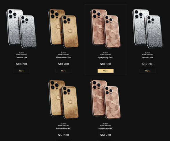 Caviar 推出镀金限量版 iPhone 16 Pro / Max：18K / 24K 黄金，起价 10630 美元