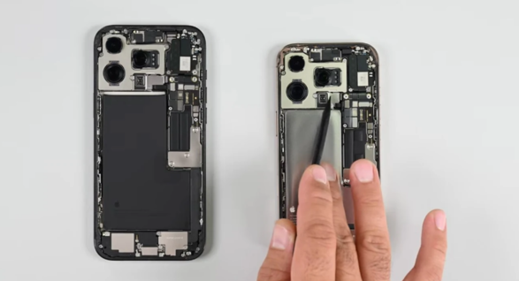 苹果 iPhone 16 Pro / Max 拆解：电池用传统粘合剂、Max 款未包裹金属
