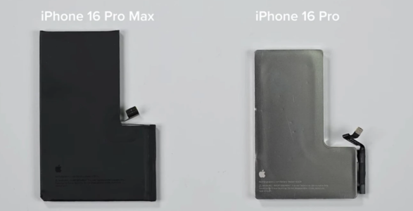 苹果 iPhone 16 Pro / Max 拆解：电池用传统粘合剂、Max 款未包裹金属