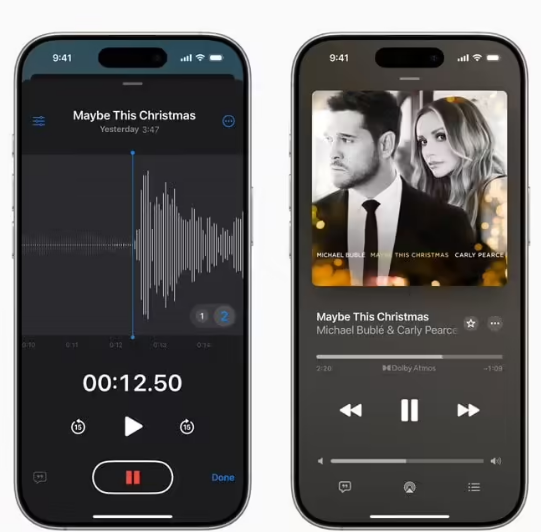 苹果升级语音备忘录 App，iPhone 16 Pro / Max 变身口袋里的录音棚
