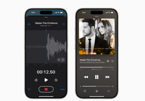语音备忘录为 iPhone 16 Pro 系列带来分层录音功能