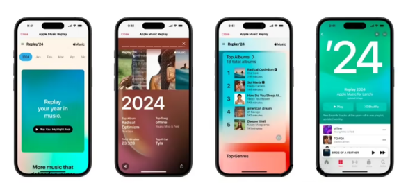苹果 Apple Music 2024 年度听歌报告上线，可直接在 App 内查看分享