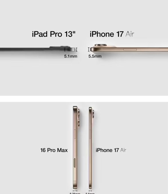 仅5.5mm，最薄 iPhone 17 Air 9 月上市