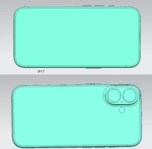 苹果 iPhone 17 系列全家福CAD 渲染图上线