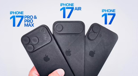 苹果 iPhone 17 系列机模上手：Pro 与 Air 双线出击