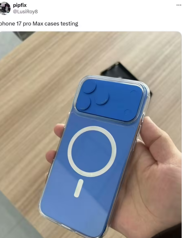 苹果 iPhone 17 Pro Max 外观定了：横向大矩阵