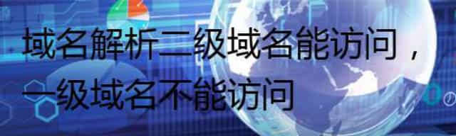 域名解析二级域名能访问，一级域名不能访问