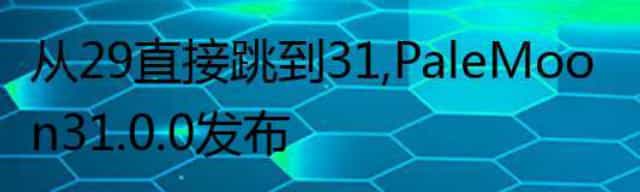 从 29 直接跳到 31,Pale Moon 31.0.0 发布